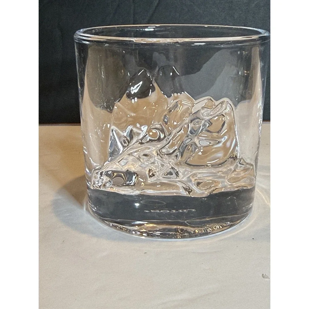 Vintage Litton Iceberg Rocks Glass Old Fashioned Whiskey Tumbler 3.25